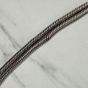 Vintage Brighton Gold Silber Ton Doppel-Schlangenkette Gürtel Haken Verschluss XL Einstellbar 99-112 cm Bild 9