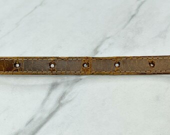 Ceinture Large En Cuir New York & Co. – Taille S – Marron – Largeur 2 1/8 Pouces – Occasion Très Bon état