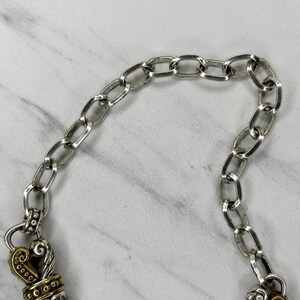 Vintage Brighton Gold Silber Ton Doppel-Schlangenkette Gürtel Haken Verschluss XL Einstellbar 99-112 cm Bild 14