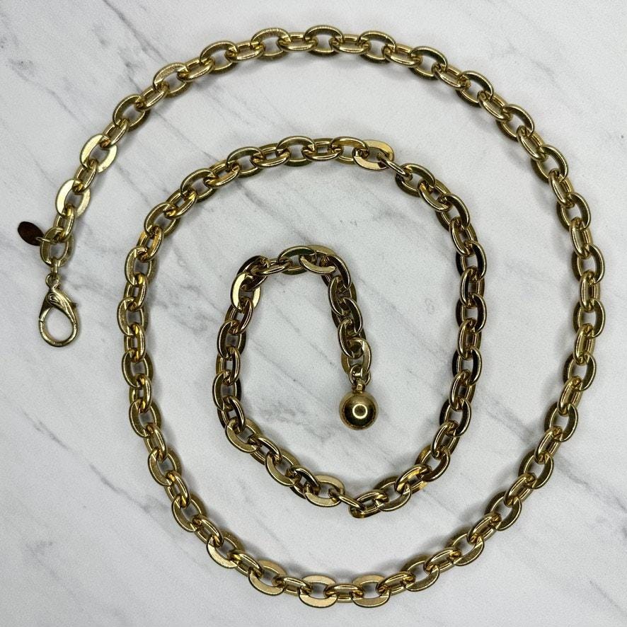 Vintage Gold Link Belt - Etsy display picture 1