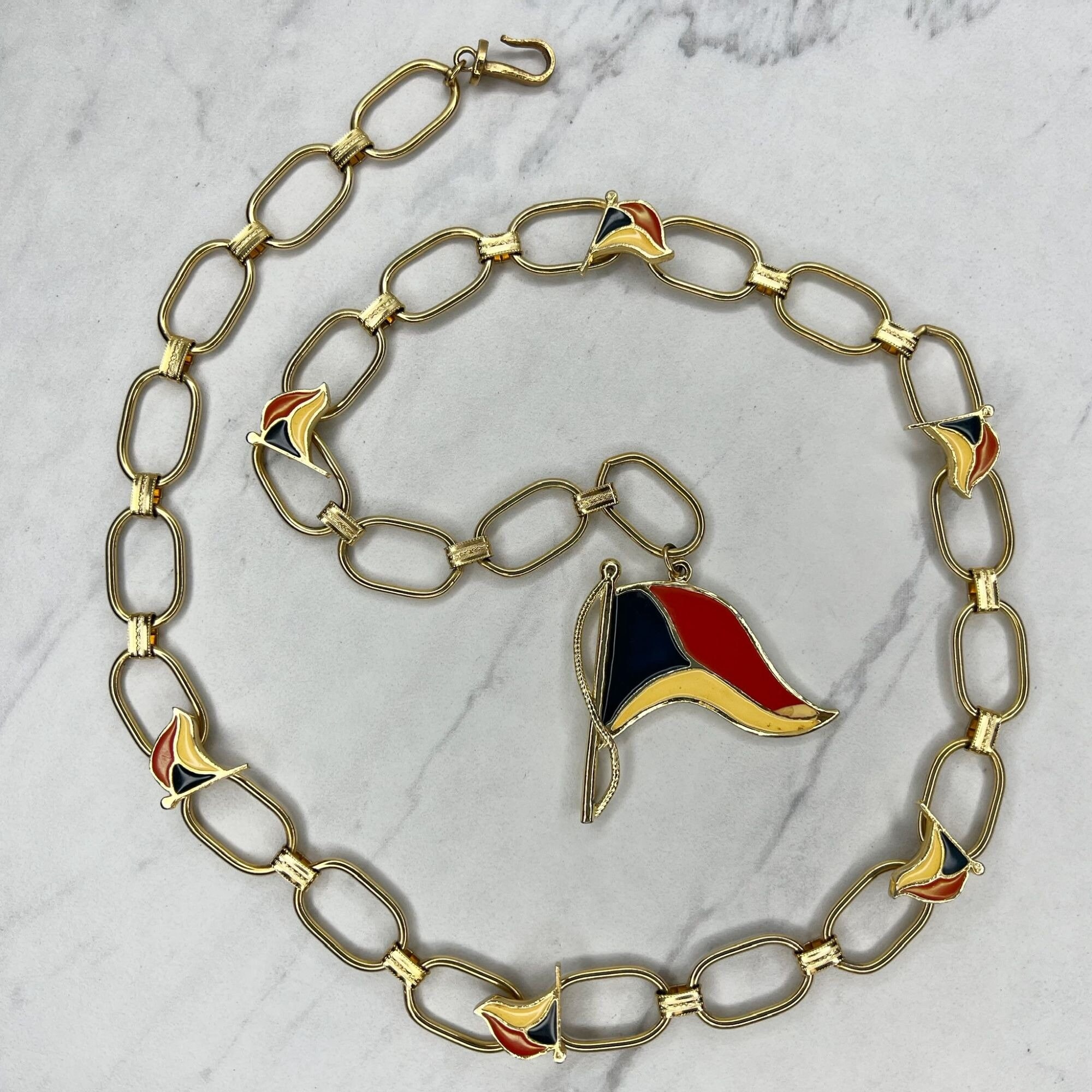 Louis Vuitton Chain Links Patches Bracelet Multicolor in Metal