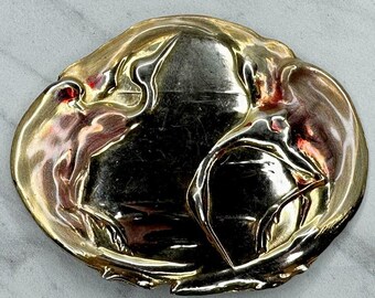 VINTAGE Gold Tone Birds Parrot Womens Belt Statement Buckle 4 in Women Bird Belt - Etsy main image 2