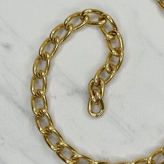 Vintage Wood Bead Chain Belt Gold Tone Colorful Boho  display picture 3