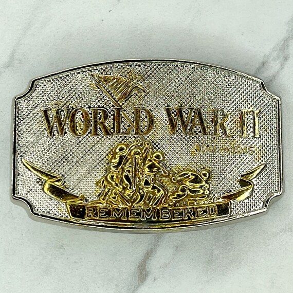 Vintage 1992 Silver Gold Tone World War II Remembe