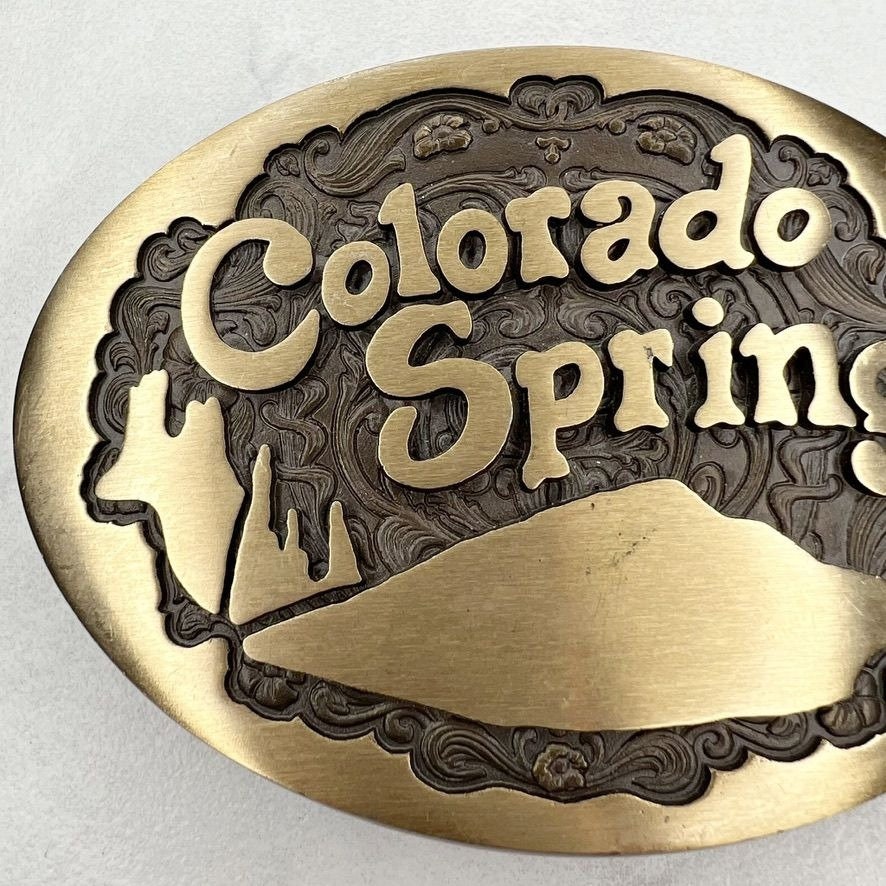 High Mesa Vintage Solid Bronze 1984 Colorado Springs Deadstock Belt Buckle Etsy