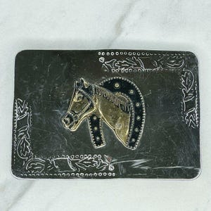 Vintage paardensport westernpaard hoefijzer riem gesp western cowboy gesp statement gesp Horse Lover