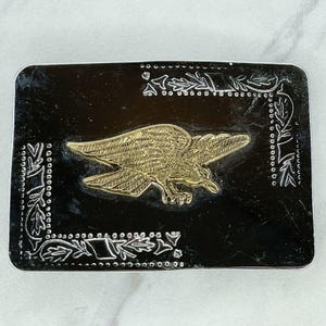 Vintage Flying Bald Eagle Western Belt Buckle Patriotic American Eagle Buckle Statement Western Buckle