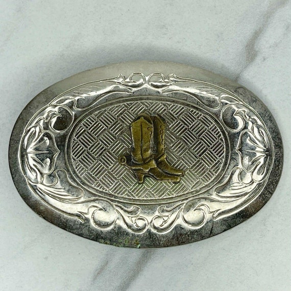 Gold and Silver Tone Vintage Cowboy 