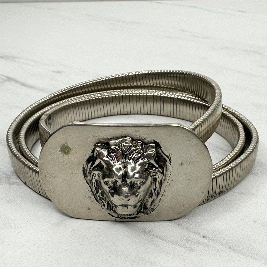 Vintage Y2K Anne Klein Lions Head Silver Metal Rope Belt Anne Klein | Accessories | Vintage Anne Klein Silver Lion  main image 4