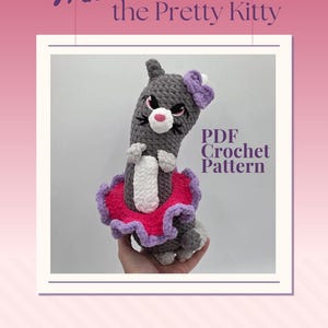 Trixie the Pretty Kitty crochet PDF PATTERN ONLY