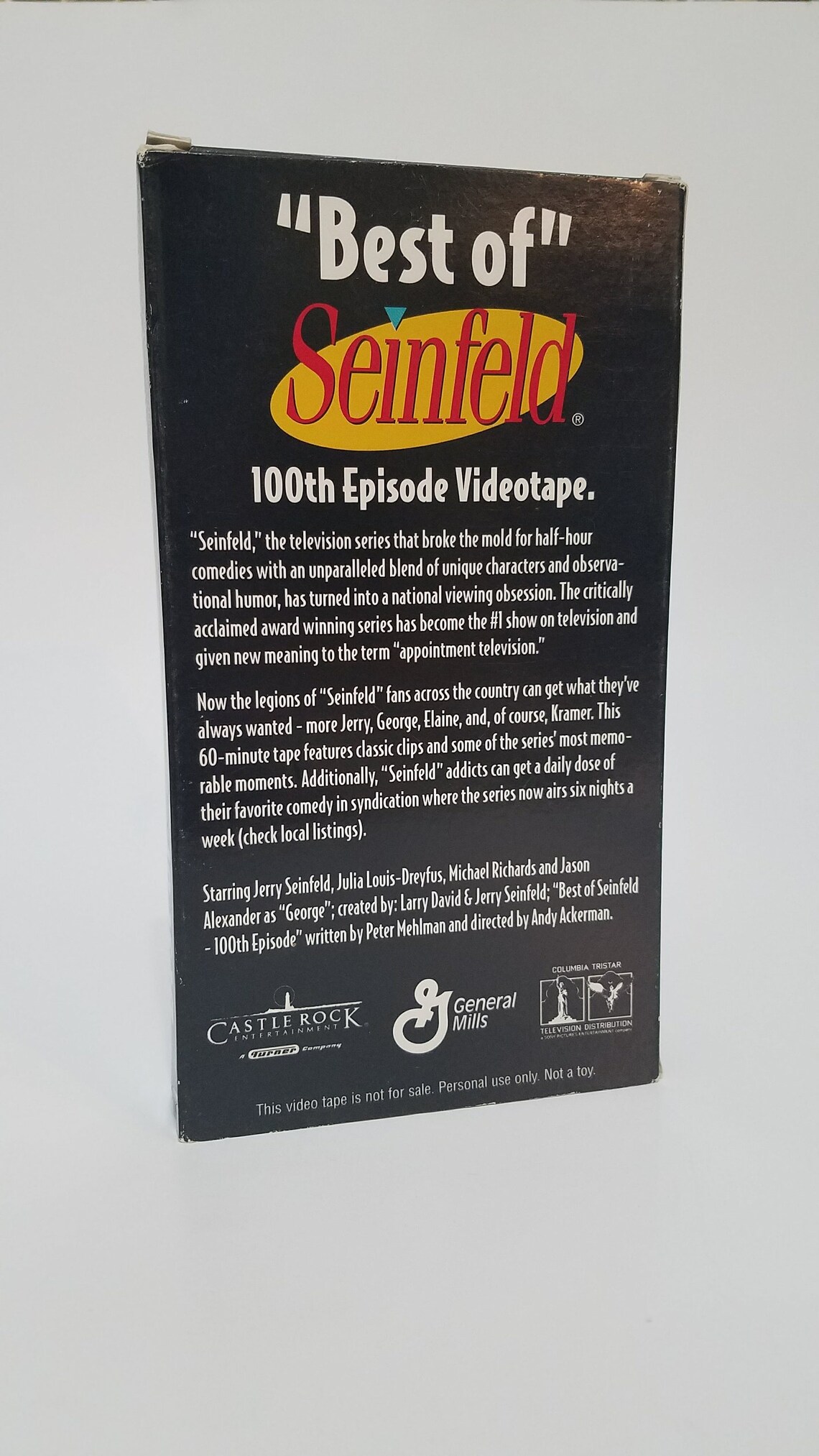 Vintage Seinfeld best Of VHS 100th Episode Tape Etsy Hong Kong
