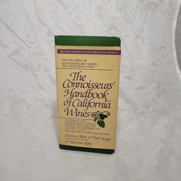 Vintage The Connoisseurs' Handbook of California Wine 2nd Edition Book Knopf 1983