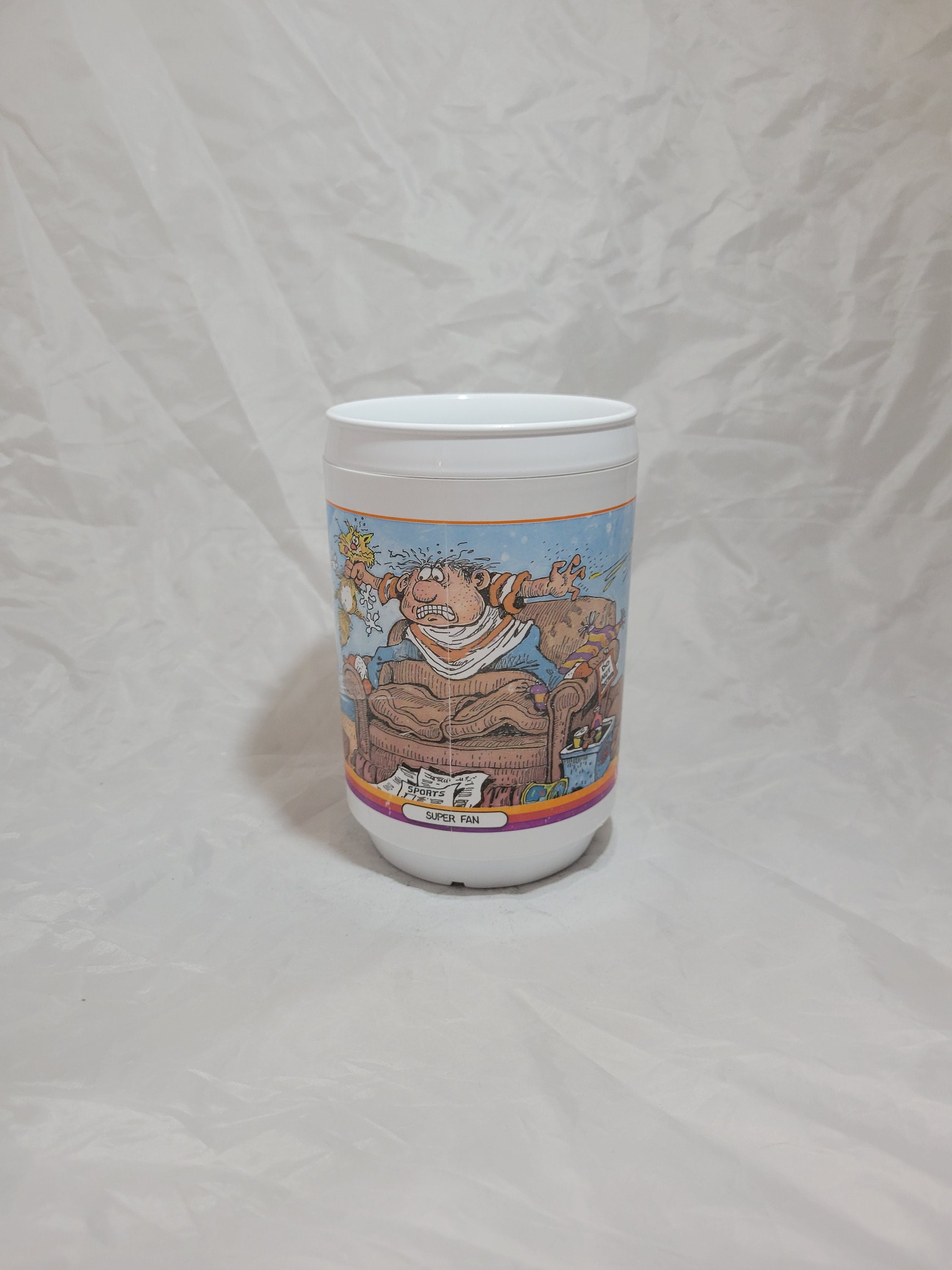 Vintage San Francisco 49ers Collectible Plastic Travel Mug (Cracked)