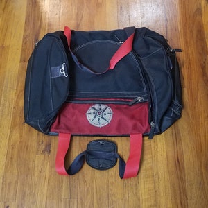 Vintage Marlboro Compass Promo XL Duffel Bag Tobacco Collectible Luggage 90s 1995