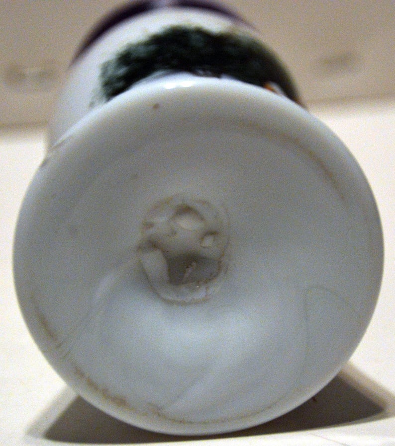 Antique Blown Milk Glass Vase Etsy