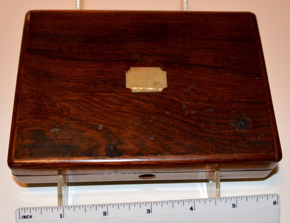 Antique Burl Walnut Box