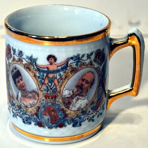 Antique Porcelain Mug Coronation of Edward 8th