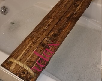 Wooden Bath Caddy Tray