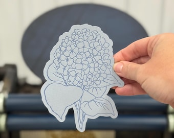 Custom Hydrangea Letterpressed and Die Cut Place Cards | Large Bulk Quantity | Made to Order