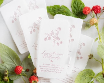 Custom Letterpress Business Cards on Handmade Paper