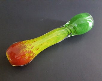 Rasta glass chillum one hitter tobacco pipe