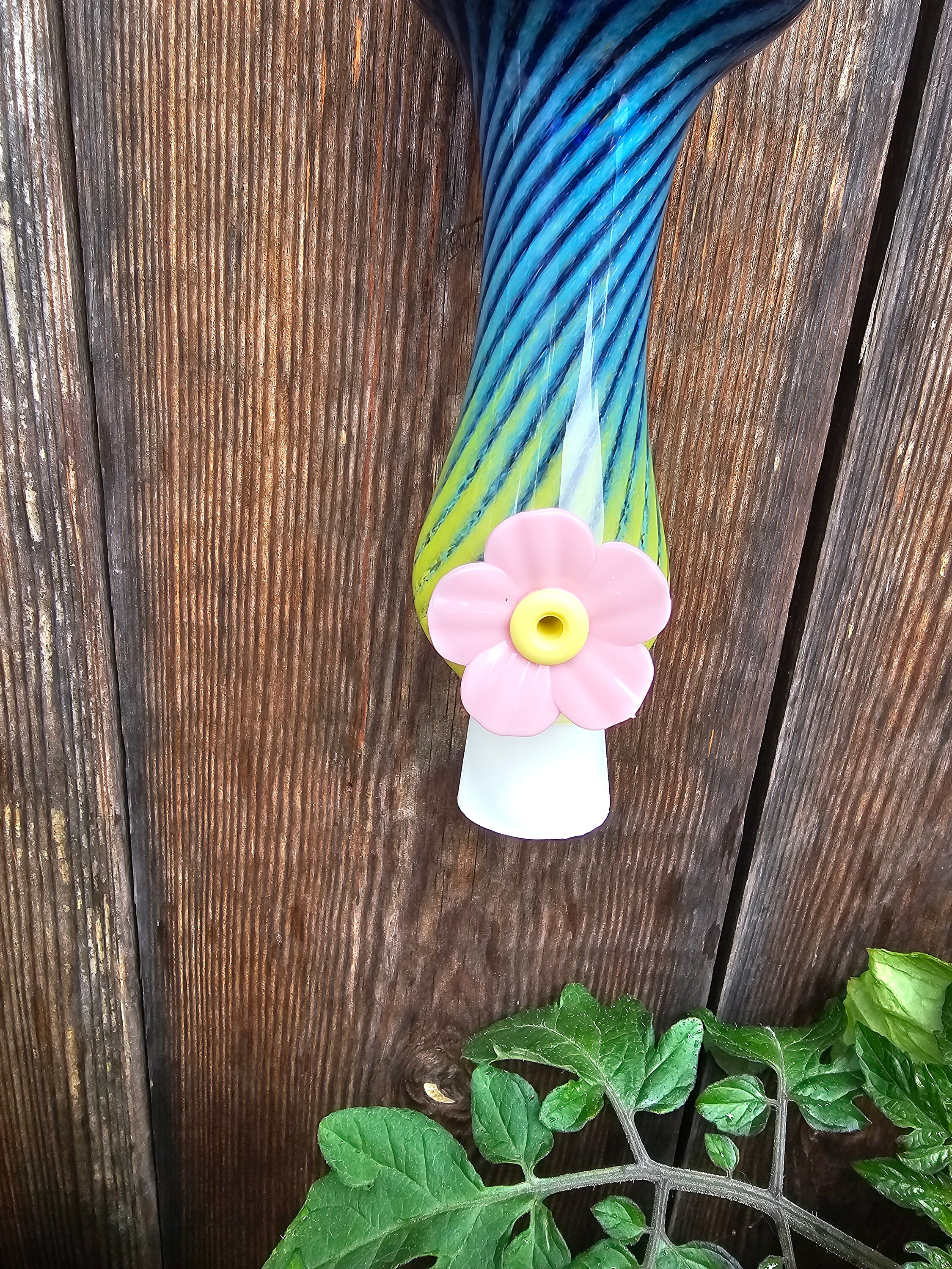 Mangiatoia Per Colibrì BOLITE - Vetro Con 5 Porte, Forma Peonia