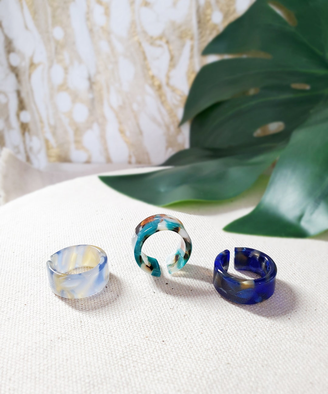 Jolie Tortoise Shell Ring, Classic Tortoise Ring, Resin Ring, Acetate