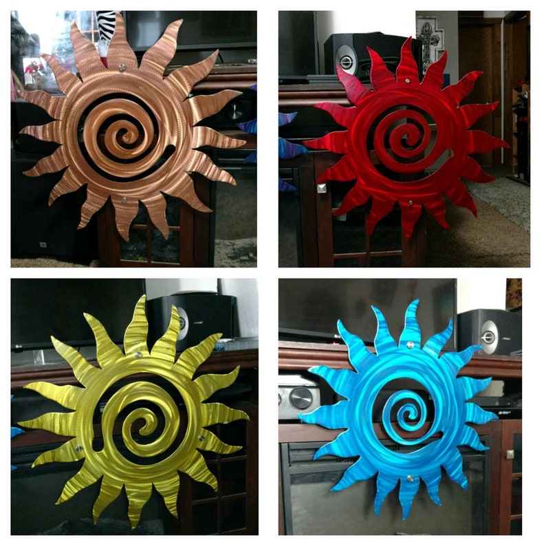 Patio decor sun wall decor ETSY handmade Metal wall art sun Etsy