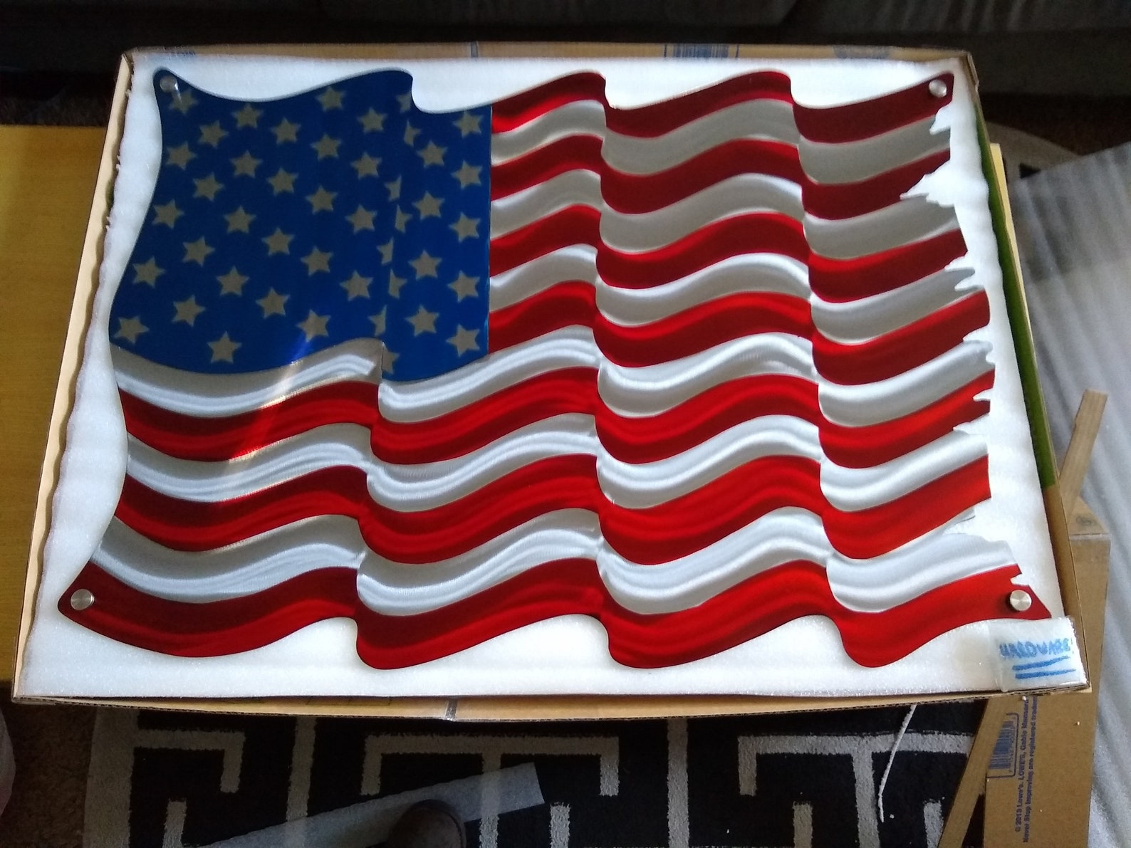 American Flag / Metal Wall Art / Outdoor Flag / ETSY Handmade Etsy