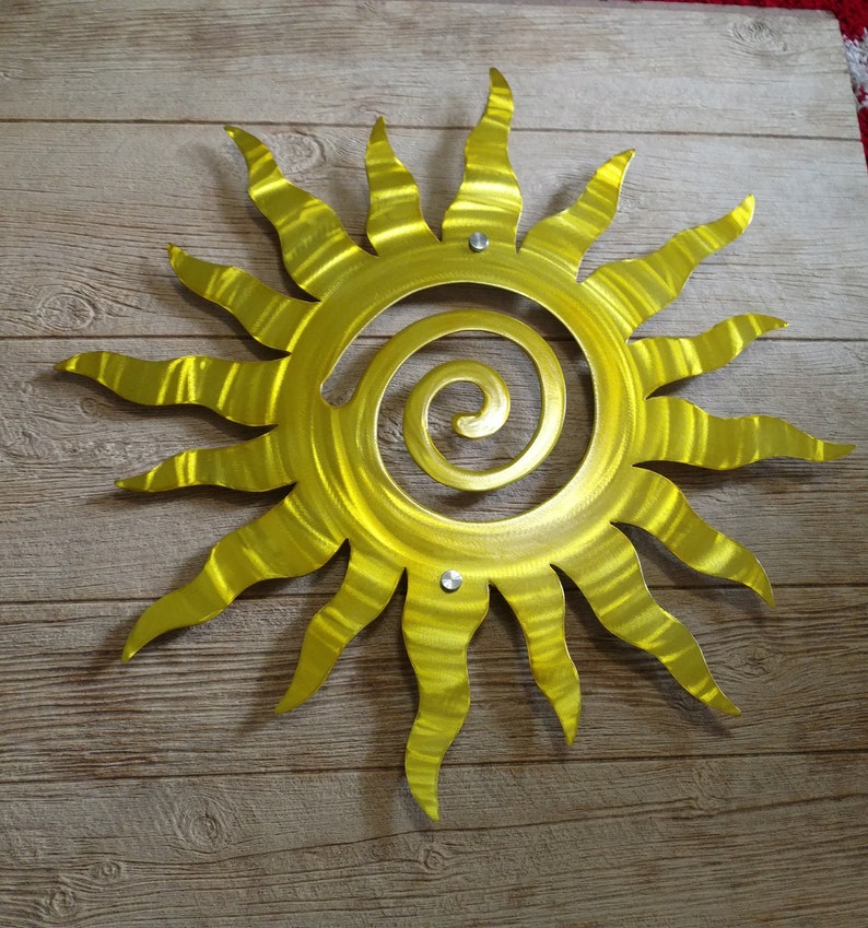 Metal Wall Art sun Abstract Sun Wall Sculpture Indoor Etsy