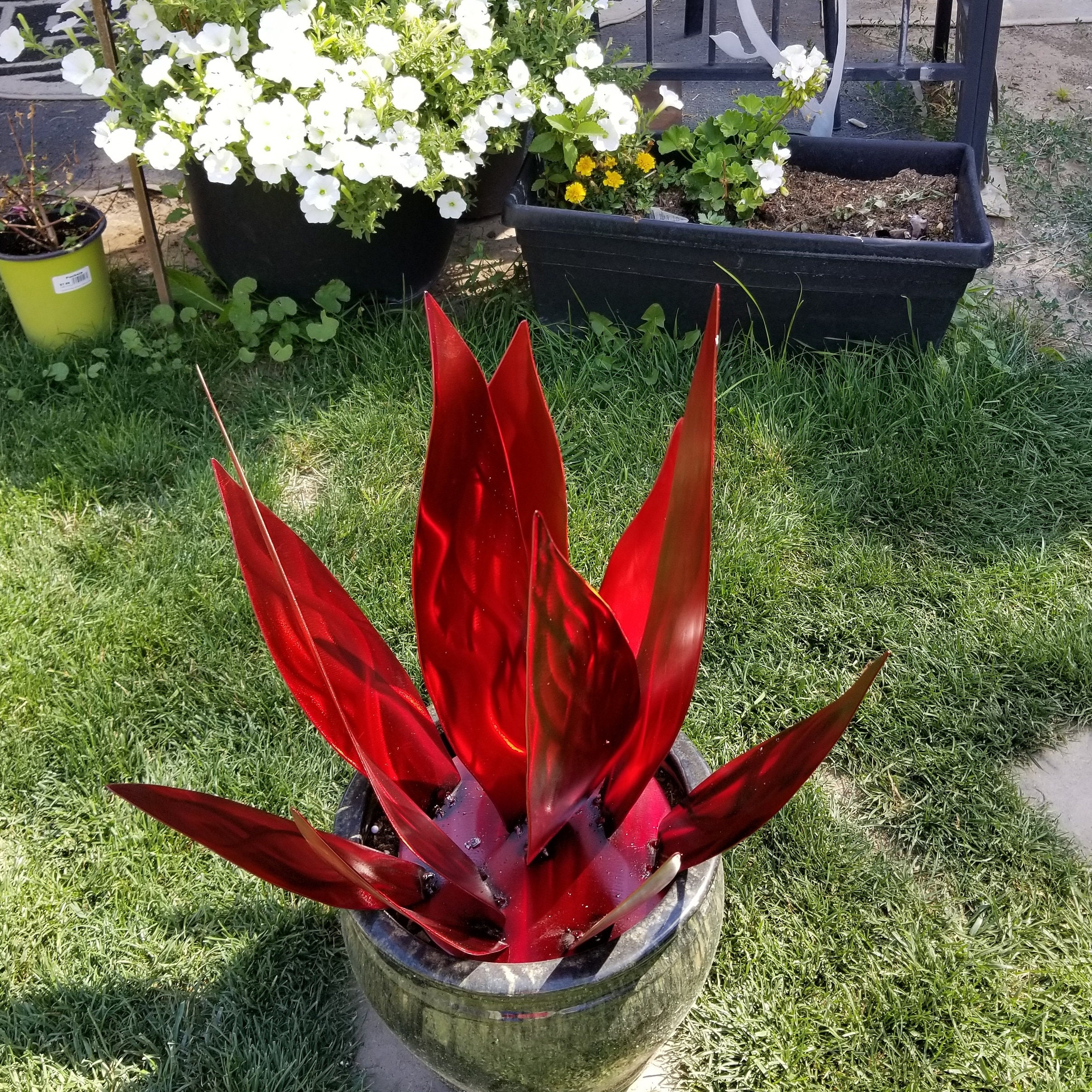 Metal Agave Yard Art Antique Agave Sculptures Diy Metal Agave Plants