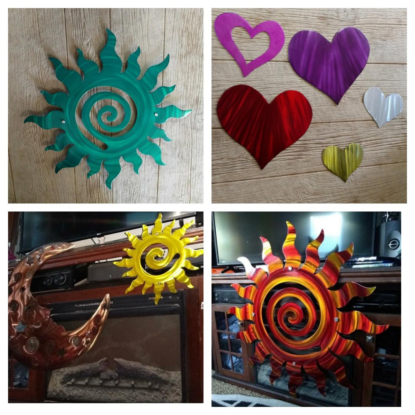 Wall art sun décor ETSY handmade large wall hanging sun Etsy