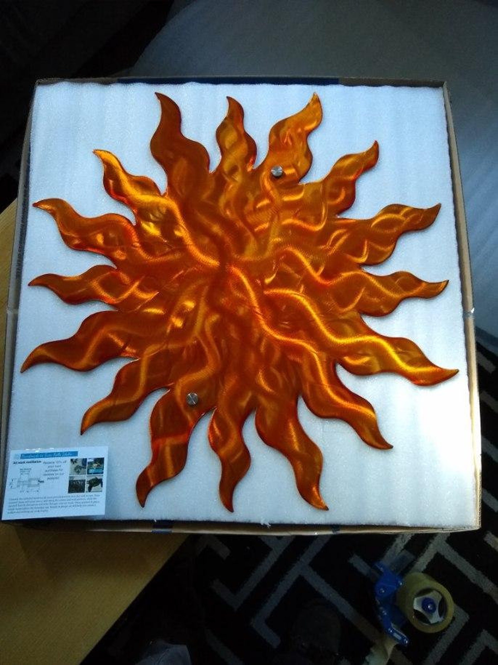 Large Metal Sun Wall Art Unique Home Decor ETSY Handmade Large Etsy