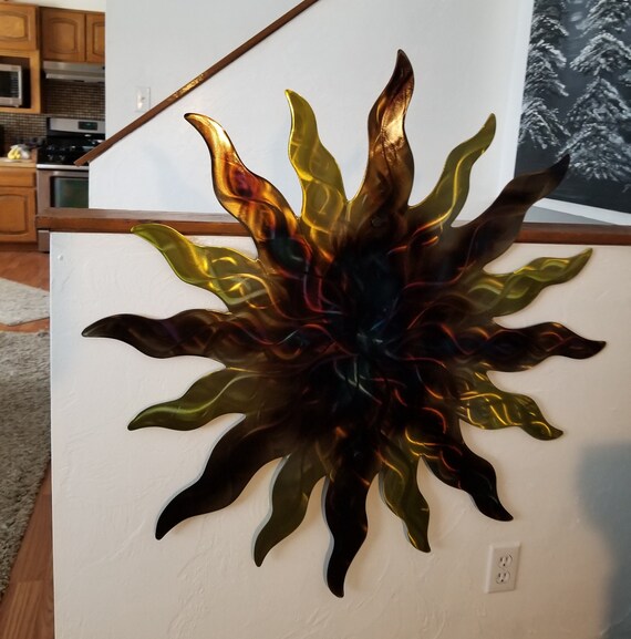 Metal Sun Wall Decor Sun Christmas Gift for Her Unique | Etsy