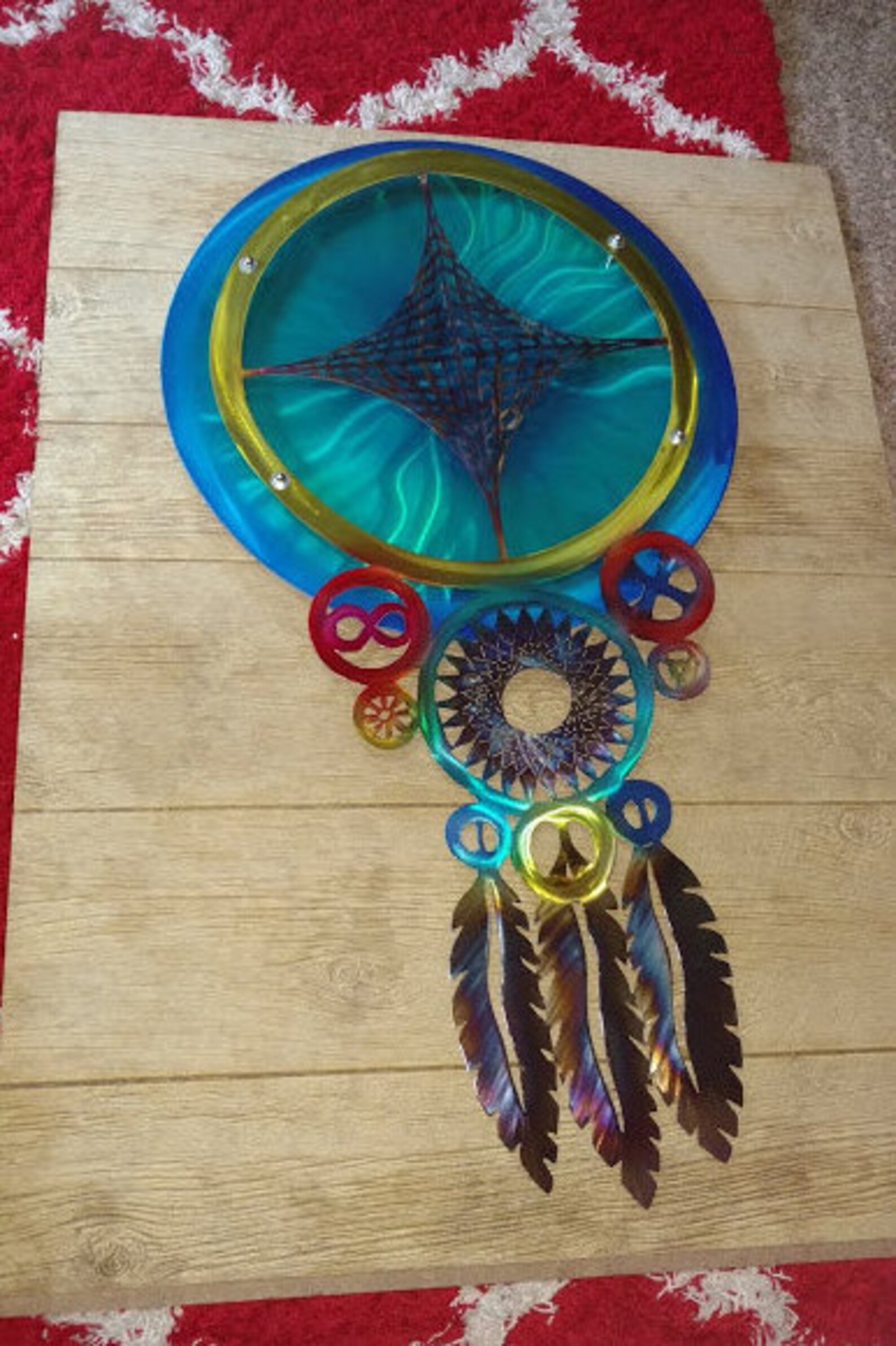 Metal Wall Art Dream Catcher Metal Dream Catcher Large Etsy