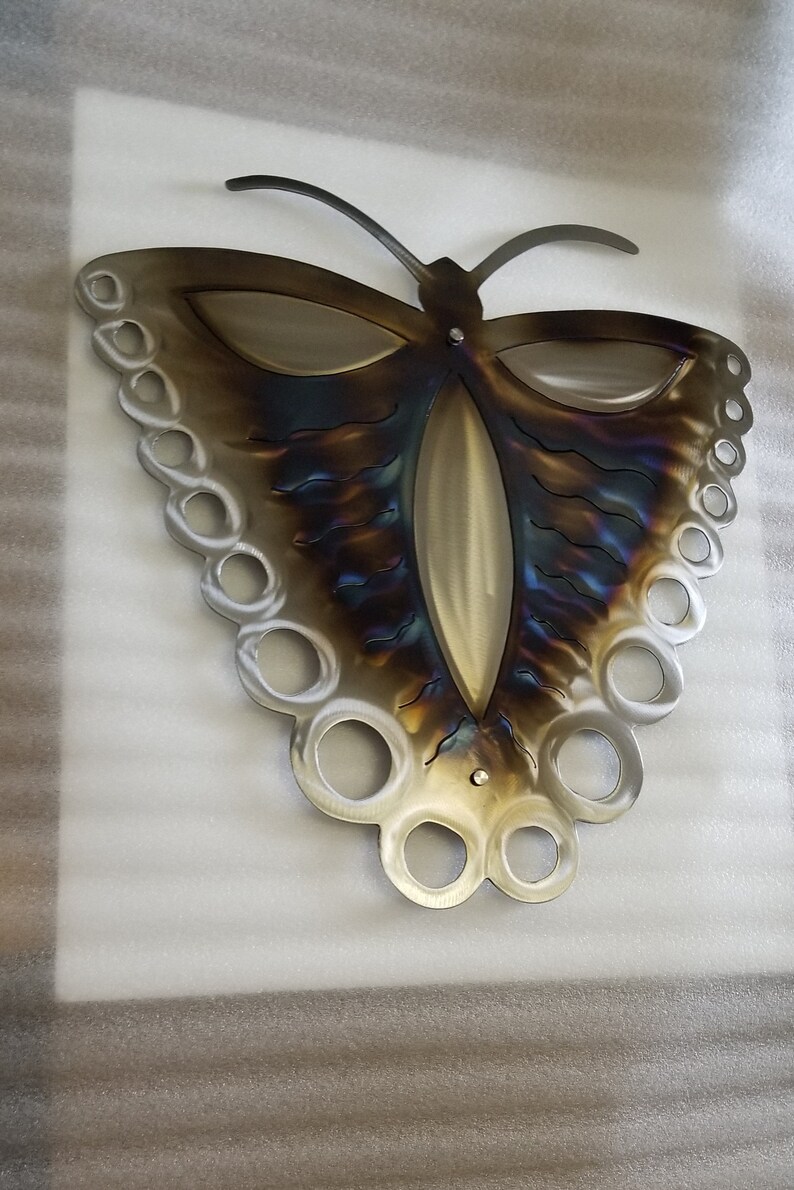 Metal butterfly wall art large outdoor wall decor patio decor Etsy