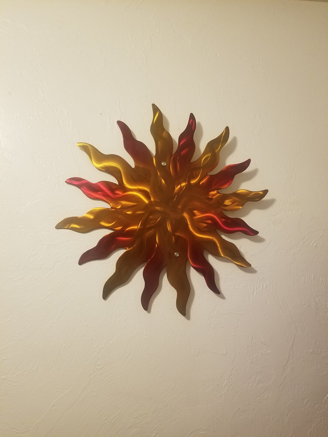 Sun Garden Art Modern Sun Metal Wall Art, Large Indoor Sun Wall Decor