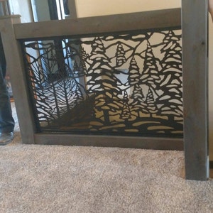 Custom Privacy Screen, fence front gate, staircase insert, railing art insert, handmade metal gate, personalized entry gate, modern art