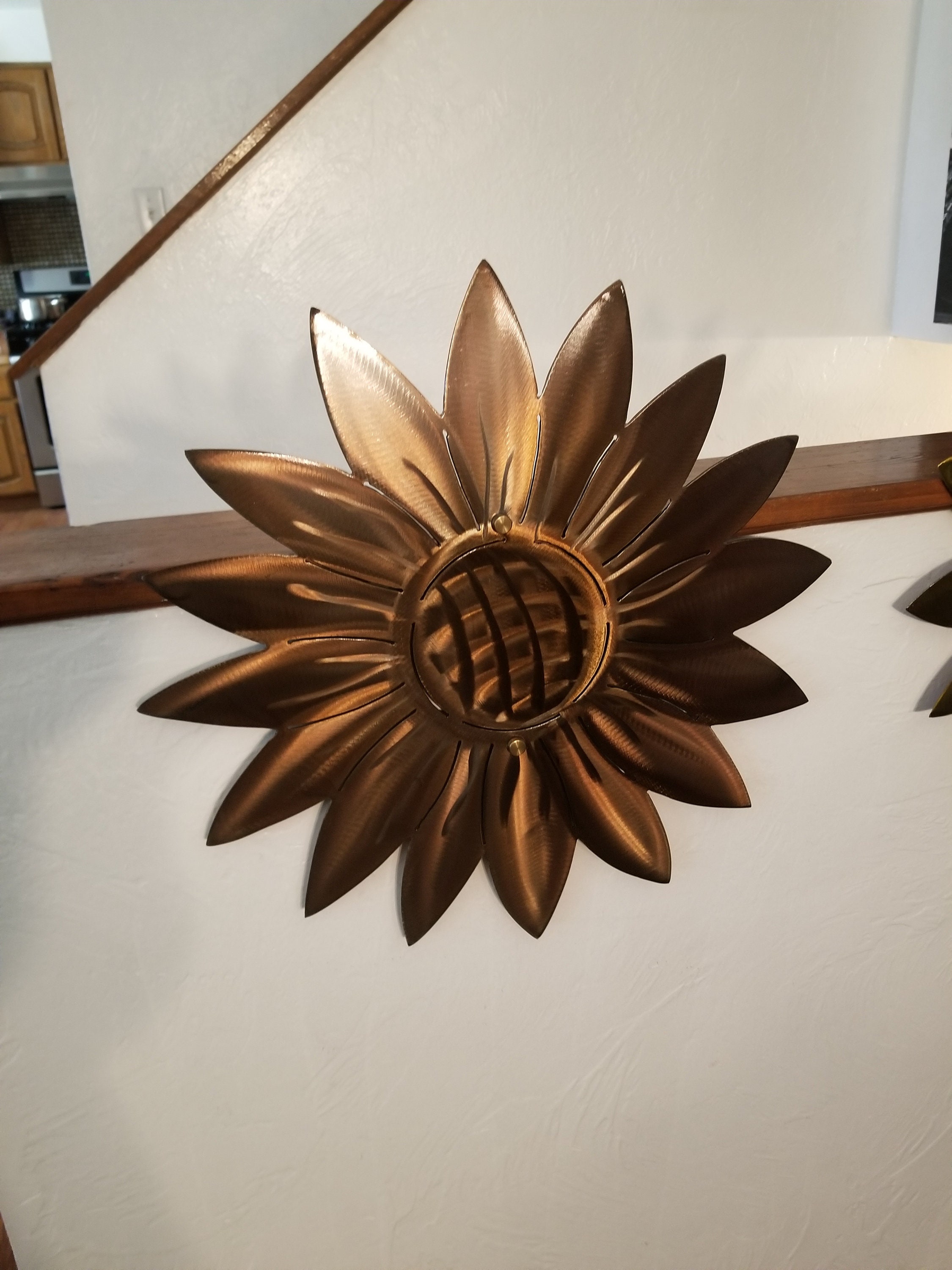Metal Sunflower Outdoor Wall Art for Home Decor Garden Wall Etsy