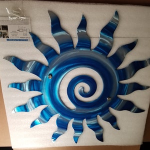 metalen zon muur decor unieke home decor hemelse zon binnen buiten etsy handgemaakt ontwerp aangepaste grote plasma gesneden gekke zon kunst home decor