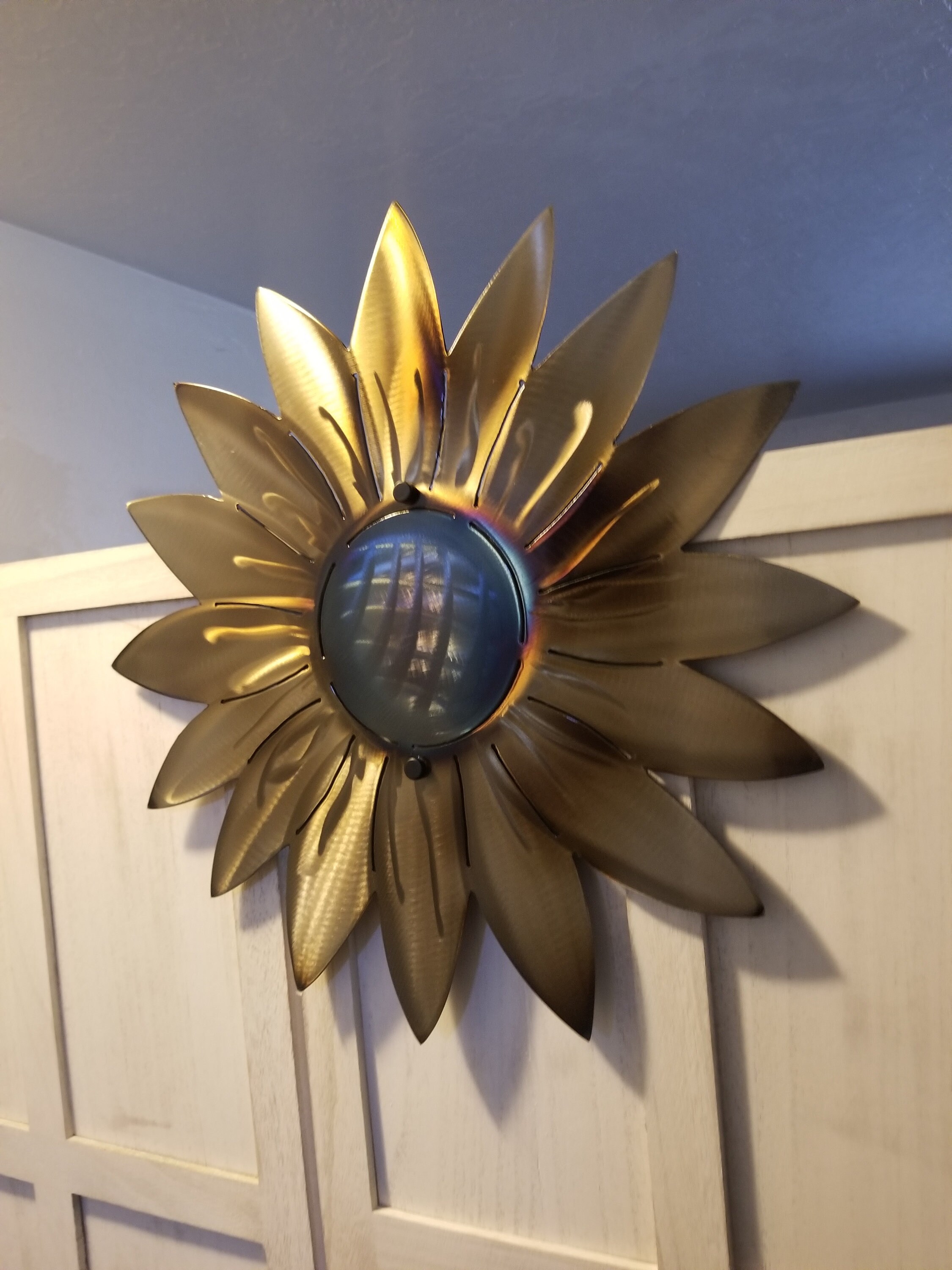 Metal Sunflower Outdoor Wall Art for Home Decor Garden Wall Etsy