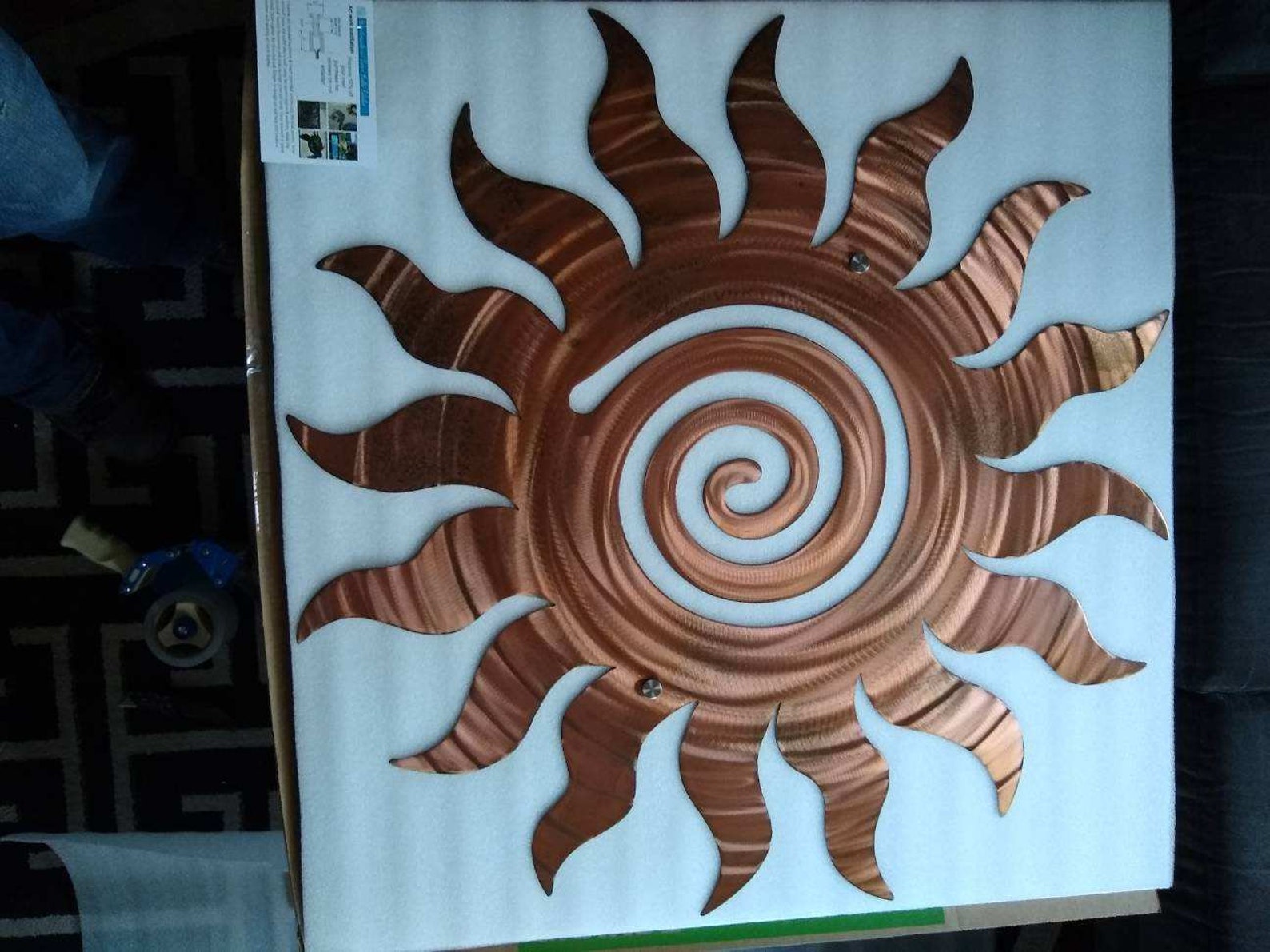 Metal art sun wall decor ETSY handmade modern large wall sun Etsy