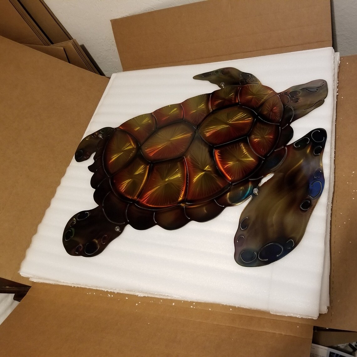 Metal Wall Decor Turtle Metal Wall Art Home Decor Plasma Cut Etsy