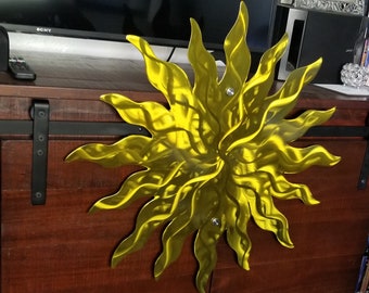 Patio decor sun metal wall Art ETSY handmade Sun Metal wall art, outdoor garden art, large Custom metal sun kitchen decor gift for her art