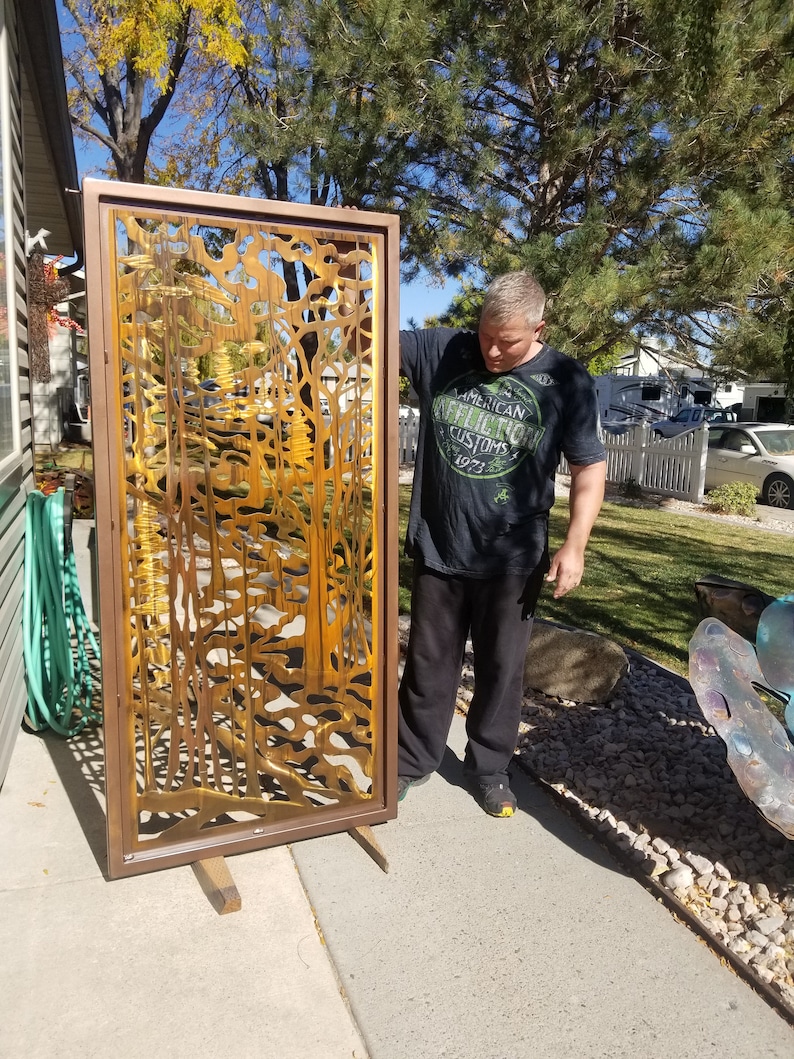 Custom Metal Entrance Gate Metal Art Rustic Farmhouse Wall Etsy