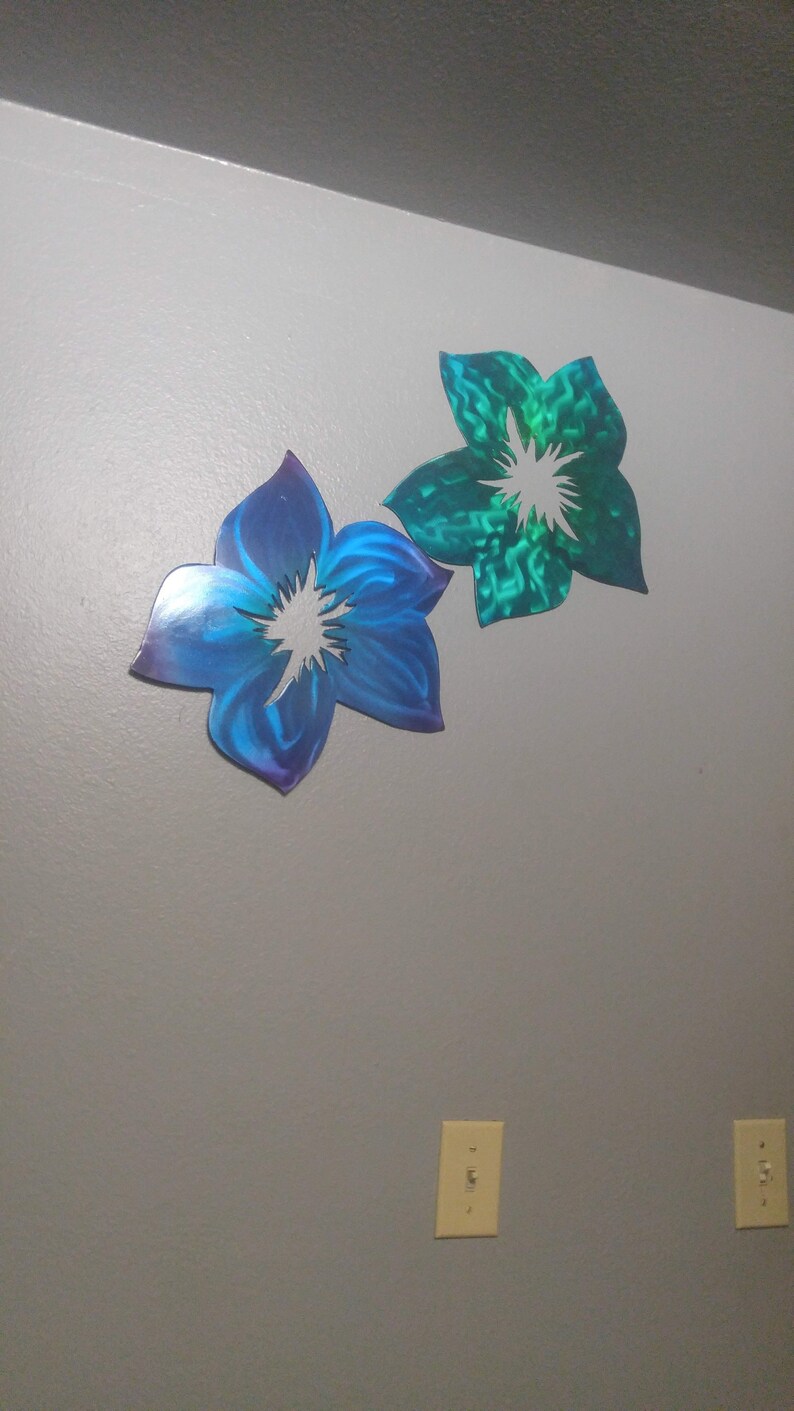 Metal wall decor flowers ETSY handmade wall art flowers metal Etsy