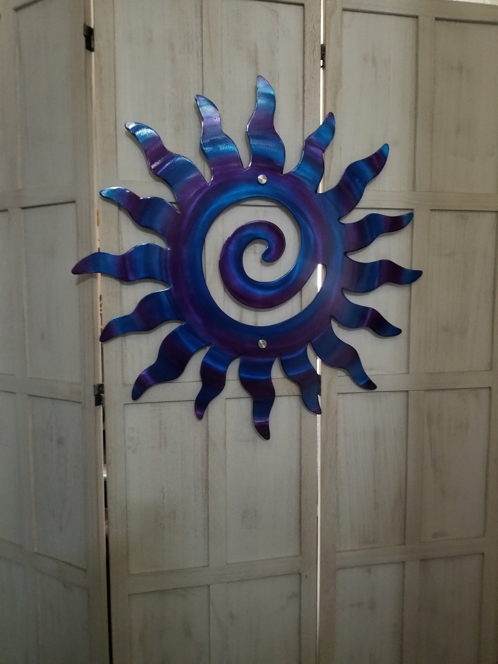 Metal Wall Art Sun ETSY Handmade Wall Decor Copper Metal Sun Etsy