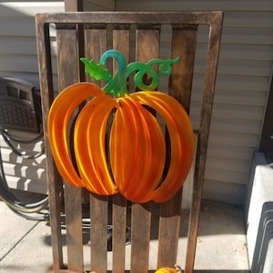 Metal wall art pumpkin fall home decor Large wall hanging etsy pumpkin metal art - home and living room - wall hanging outdoor wall décor