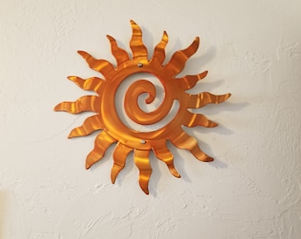 sun wall art ETSY handmade wall hanging sun, plasma cut sun, outdoor home decor, Large wall hanging, modern farmhouse art unique sun design