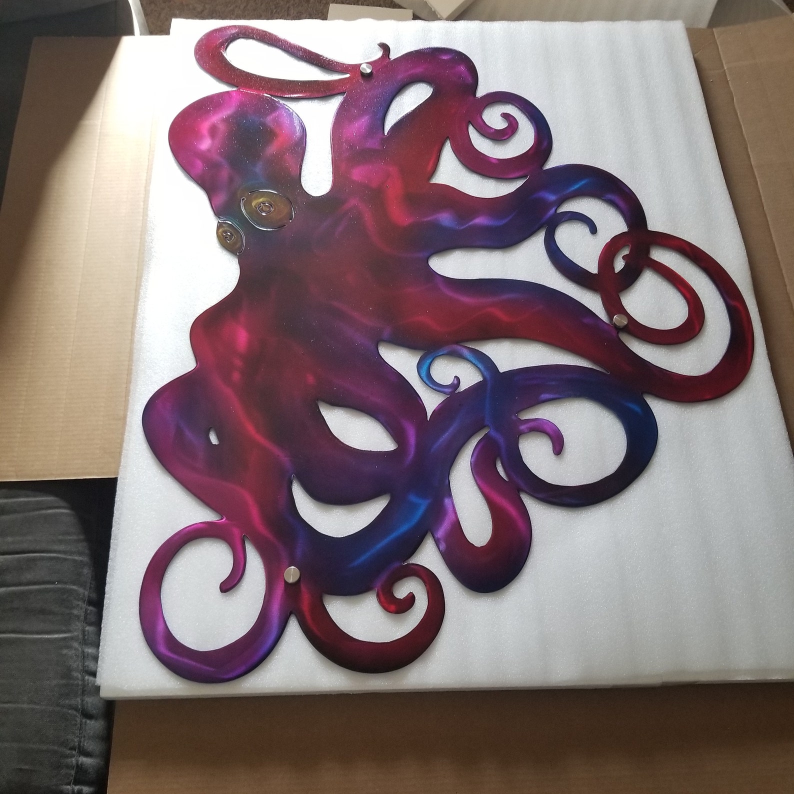 Octopus Metal Wall Art Extra Large. Tropical Beach Decor. Etsy